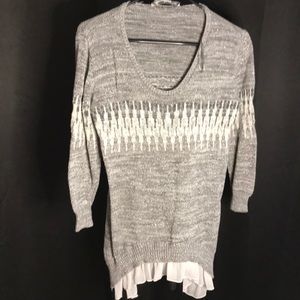 sweater with sheer bottom